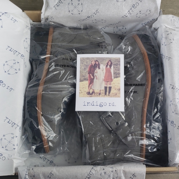 Indigo rd. IrBIS Ankle Boots Gray Lace up/zipper - Picture 7 of 7